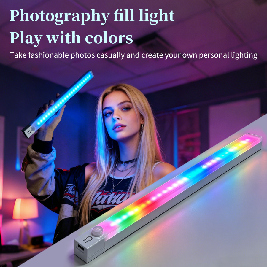 充電式RGB LEDデスクライト モーションセンサー磁気ライ - Gaming Desk With Hutch のレビューと価格