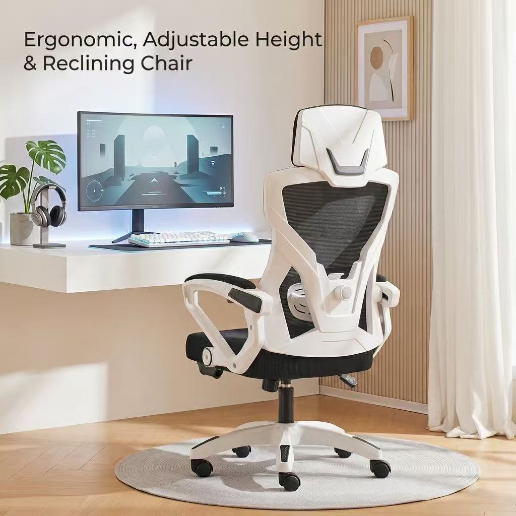 人間工学に基づいたゲーミングオフィスチェア、フットレスト付き - Gaming Desk With Hutch のレビューと価格